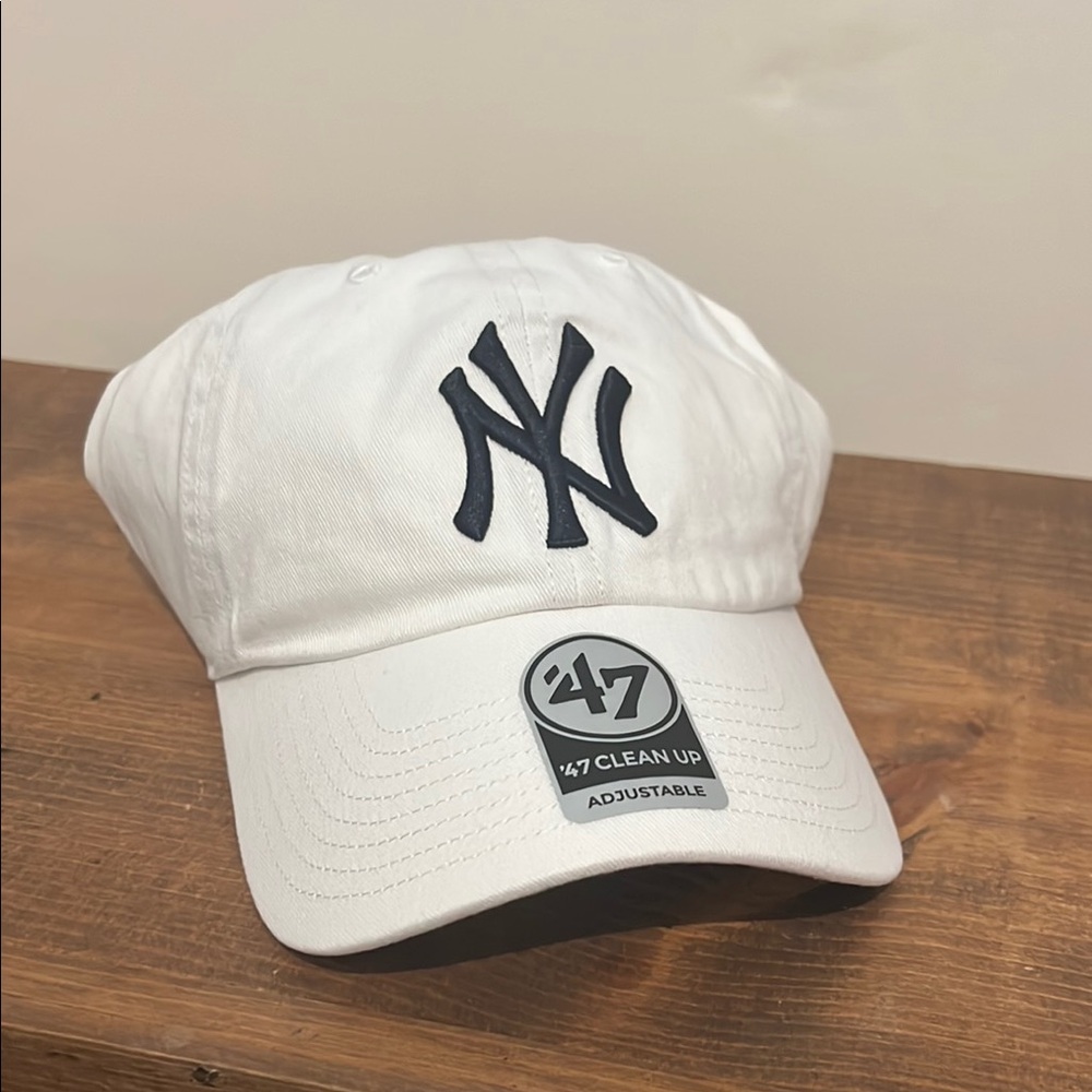MLB White and Black Logo Cap